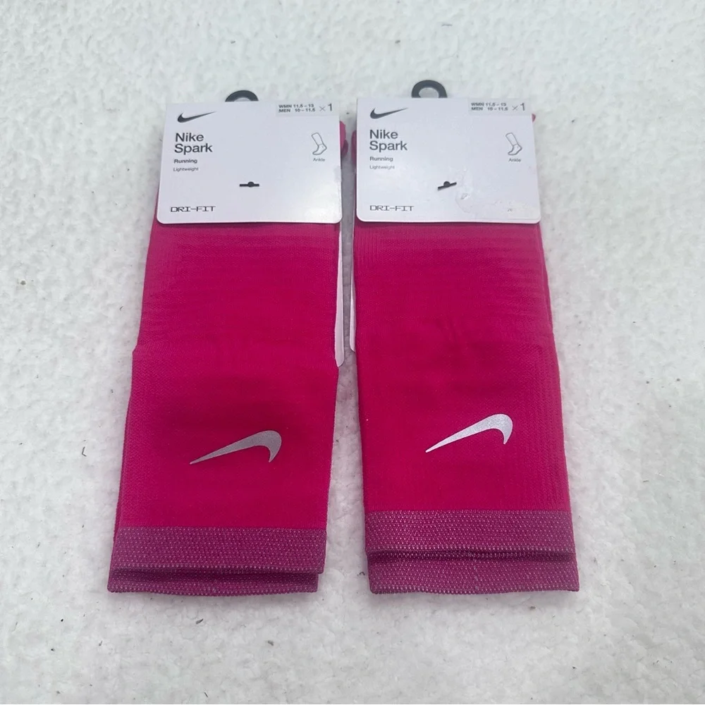 Pink Nike Spark Running Socks
